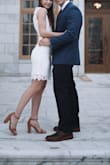 Bought this dress for our courthouse wedding + pics afterwards and it was perfect! Only comment is that the top was a little loose for my body but other than that I was very happy with it. :) - Taylor S.