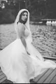 This dress was so comfortable. The straps and beaded top were so detailed. The lower part of the dress was the perfect amount of flowy. It also photographed really well. I also love that I can wear it again! - Evelyn A.
