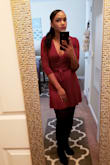 The color is pretty and it fit well. It does show every curve though. - Sanéa V.