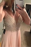 I am so happy with this dress! It is absolutely stunning in person and when I tried it on I fell in love with. It's true to size and the quality of the dress is top notch. Can't wait to wear it for my best friends wedding. Thank you Lulus! - Brionna R.