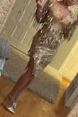 Wore this number to a Gatsby themed party. I'm usually a size small but Lulus has fit bigger on me in the past so I ordered an XS. It fit perfectly. Although there were a few little issues(such as the hanging sequins being sewed into the seams and missing hanging sequins), those little things we're small compared to the to other details put into this dress. Love it. - Leang N.