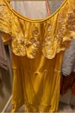I only wear this dress once and after wash it it change size and did not look as glamorous as the first time. - Natalia C.