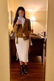 The material is very thick, which is nice for cold weather. It is also super soft and comfortable, it does not itch at all. It fit perfectly, and really compliments your body shape. - Mimi G.
