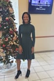 I wore this to church and got so many compliments. It's very cute and fits the right places. The length and color are perfect!!!! - Michelle B.