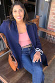 The material was so soft! I love it. You have to wear it without a bra or with a sticky bra! - Riti K.