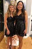 Love love love this dress! Adjustable straps, true to size fit and sparkles made it the perfect dress for my high school Cheerleading Ball. So amazing that my teammate bought the same dress! - Kelli R.