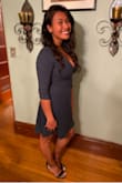 Good dress for dressing up with heels or dressing down with flats or flip flops! - Samantha L.