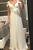 So happy with this purchase, actually going to be using it for my wedding day as planned. I found it fits very true to size (I'm usually a dress size 4/6) and was super comfortable and light. I plan to alter it just to be hemmed a tiny bit and then have the straps a little tighter (to appease my parents) but I'm so thrilled with this! I feel comfortable yet sexy which is a great combination. Given how light it is it would be a perfect option for a destination wedding. I think it would be a great option for bridesmaid dresses as well as it definitely feels and looks elegant - Shauna-Lee G.