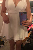 I bought this dress for my boyfriend's holiday party and was really excited for it to arrive because I find that Lulus sells some of the only things that truly fit me. It arrived and it didn't fit quite right, but I figured I must've ordered a size too large and was determined to make it work. I wore it once and then washed it in cold water. When it came out, not only had it shrunk but it had shrunk so much that I can't possibly wear it out ever again! Beyond that, the underskirt did not shrink and now hangs out the bottom a great deal. I'm so disappointed because this dress really let me down in every way possible. - Tricia O.