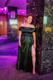 This dress looks just like the picture! Beautiful fit, except quite long. Had to get it hemmed. Totally worth it though! - Cassidy H.
