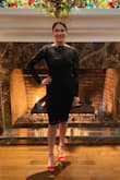 I wore this dress to my company holiday party and I didn't want to take it off! Such an amazing, comfy dress. It clings to your body, yet stays super comfy. 10/10 would recommend. The lace and boat neckline are to die for. - Alexandra R.
