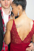 I bought this dress for a night out with my husband and I have no regrets. The dress fit perfectly with no alterations required. The deep red color paired well with my skin tone and the slit gave it just enough sex appeal without it being too much. - Eryka M.