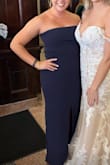 I cannot emphasize how perfect this dress was for the occasion.  Bride had us pick 'any dress navy blue' and boom I found this little gem. Tbh, I have QUITE the booty and oh goodness was this flattering. I had compliments from everyone the whole night, from the bridesmaids to the hotel lobby staff.  Loved it.   Can't wait to wear it again - Jessica S.