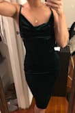 I've always wanted a velvet dress and this dress is perfect! It fits true to size and is so flattering. - Claudia Z.
