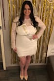 I loved this dress! It was definitely a little tight, but it fit!  My only complaint was that the white section for the boobs was a little small for me, so I wasn't even able to wear a strapless bra.  I had to use boob tape to avoid the bra being seen.  But It was perfect for my bachelorette party! I felt super sexy! - Kendra H.