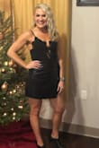 This vegan leather skirt is everything I hoped it would be! I love the wrap feature and the 2 side buttons for adjustments. I wear a size small, which is what I ordered, and it fit perfectly. Paired well with the Lulus black body suit! - Erin S.