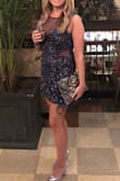 This clutch is super classy and matches so much with both gold and silver beading. Wore on NYE 2019 with blue sequined dress and silver peep toe pumps. - Olivia L.