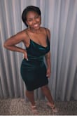 I got this dress for my company Christmas party. Loved it! Got so many compliments. Glad the dress wasn't thin or itchy. I could easily wear a strapless bra under it. - Carrington K.