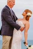 This wedding dress was comfortable and elegant. The sequin detail is amazing and you can dance all night with ease. The perfect dress for a perfect day! - Cassidy J.