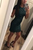 I normally buy dresses in xs or s depending on the fit but after reading reviews I went with the xs and I am SO glad I did! Length was perfect it was extremely comfortable and it looked very classy. The only downfall was that it was a little loose up top across my boobs even when I wore a backless bra but I figured out how to make it work. - Jessica H.