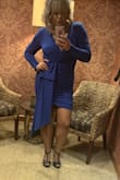 This dress fit perfectly, I am an athletic build and looking slim I find Hard without compromising my modesty. While this is short and low cut it still was the perfect dress to wear to my husbands Christmas party! - Ashlee B.