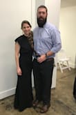 I wore this to a black tie optional wedding. The fit was so nice! Hugs your curves, has a nice shoulder cutout in the back on one side and the ruffle shoulder on the other side adds a fun detail. Very classy dress. I did have to get the length taken up a bit even with 2.5 inch heels.
I ordered both a XS and S because I wasn't sure which would fit and the S was definitely it. It was snug around the hips but I would not have gone up another size as it was not uncomfortable. Lots of compliments on this dress - Sherri L.
