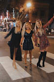 I bought this to celebrate my birthday and it was amazing! It was a little looser than expected but it looked great! I got many compliments from strangers too :)
(I'm in the middle) - Ashley B.