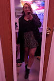 First time I tried the jacket on I hates it. Felt like a little kid who put her dad's coat on. Had it boxed up to return and everything. Today I tried it again, this time with an actual outfit (not sweats.....) and I like it a lot more. The quality is great, nice and thick. The style is definitely more masculine, there is no fit through the midsection even when buttoned. For a slim frame I think someone could pull this off easily, however with my larger build I have to be a bit more mindful about the clothes I wear underneath. - Mekenna R.
