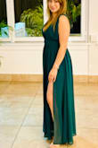 I loved the dress. Such a pretty color. I wore It to a friends weeding and got a lot of compliments on it. I had to get the length fixed because it was a bit long for me, but other that it was perfect. - Claudia S.