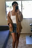 I absolutely love this bodysuit. It goes with everything, you can dress it up or down. I bought another one in black. - Nathaly