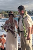 I wore this stunning dress for our wedding in Kona recently. I received numerous compliments. This dress is well-priced and every bit as beautiful as dresses that one might pay $1,000 or more for. It fits true to size and I needed no alterations other than hemming, done by a professional (the dress would probably work for someone as tall as 5'9", or maybe taller with flat shoes). The beadwork is amazing and the dress came with extra beads, which I did not need to use. Really lovely style with low cut back, thin straps and built in bra, plus nude mesh to give the appearance of low cut without really showing cleavage - a little sexy without being ridiculous and would work for slim and full figured, younger and older. It was also fairly comfortable. The beads weren't too heavy on the bodice. I'm pleased with how this dress worked for our wedding! - Mary A.