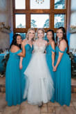 These were great as bridesmaid dresses. I had to have about 4-5" hemmed from mine since I'm pretty short. The quality was great, the color was a perfect slate blue, and the size fit perfect! The only issue we ran into on the day of the wedding was some wrinkles in both layers of the fabric. Luckily our bride's wedding planner steamed them all out before the wedding and they were perfect. Super happy with this dress! - Monica P.