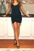 Bought this dress for NYE and I am obsessed! Purchased an XS and it fit like a glove. The color is stunning and the material is great quality. Would definitely recommend this for a night out! - Amanda H.