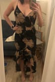 This was hard to zip but it fit, just very snugly. Ended up returning for a different Lulus dress but it was very cute! - Katie W.