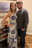 This dress was gorgeous and I got so many compliments! I am between a medium and large, and only had a medium option in this dress. The string was pretty tight and cut in a little bit, but I expected this with it being a little small. Otherwise I love this dress! - Erin L.