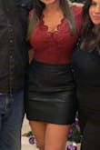 Ugh LOVE this bodysuit! Not too revealing and perfect color for that holiday party! Paired perfectly with the Harley Black Vegan Leather Mini Skirt and Layne Black Suede Platform Ankle Booties. Need to buy in all the colors!! - Tara L.