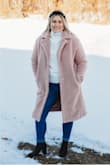 This is the perfect Sherpa coat. The color is beautiful and the quality is great. - Vanessa T.