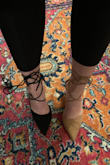 These heels are super cute and comfortable! I don't wear heels often because they tend to hurt my feet. I ordered these and the Luna lace-ups (black shoe in pics) and was surprised these were actually more comfortable with the stiletto heel compared to the block heel. I think it has to do with the height of the heel as these are a little shorter. I have somewhat high arches and these fit my arches well. They feel really secure on my feet and the straps feel sturdy. There is also some built-in cushioning which I appreciate. I knocked off one star because they are much darker than pictured in person and come off more yellow in photos, though I am hoping with a tan they will balance out better. Since they are so comfortable I am definitely keeping despite the color variation and am thinking about ordering the black in this style too! - April S.