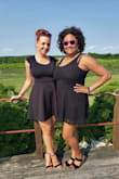 Ordered a half size down as reviews suggested, and they fit perfect! Easy to walk in and very comfortable. Work with so many outfits and definitely reel in the compliments every time I wear them out. - Jamie U.