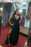 I usually am a medium in dresses, when I first ordered this in a medium it looked like a large or extra large, so I would definitely go a size or two down. I had to order a small and I still have to get it altered because it's a little too big. Here's a picture of a small! - Jailyn D.