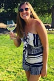 Love this romper! I'm usually a M and sized up in this to a L and the fit is perfect. Super cute! - Amanda B.