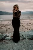 This dress is absolutely amazing not only is it so very beautiful the material is perfection it has great stretch and fits perfect but it's so soft and sooooo very comfortable and warm!!! Everyone will love this dress, purchase it!! Xox - Trena W.