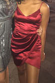I absolutely loved this dress!!! The material was stretchy and curve hugging while still looking expensive. - Naomi S.