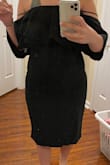 This dress was SO cute and had an amazing quality. I ordered two sizes Small and Medium. The small was perfect length but could zip it all the way and the the medium was the opposite, zipped perfect but was too long. Would not recommend if you are short unless you want to get it hemmed. Over all it was a great dress just didn't for for my body type. - Amber W.