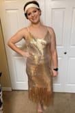 Not quite as pink as the photo shows. More gold! - Lauren W.
