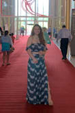 GORGEOUS dress, I feel luxurious in it. Only thing is that the skirt's not ideal for short girls! I have a smaller waist but large chest so I went with a medium to balance it out. Need to wear 6 inch wedges & the skirt still trails a bit :/ other than that, I'm in love with this. - Victoria G.