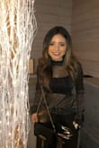 Wore this top for my birthday. I even matched it with the gold pants the model is wearing in the photo. It looks super cute and I love the sheer look! The glitter on the top doesn't fall out. I'd definitely recommend it. - Mary-Anne R.