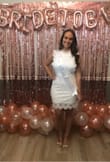 I received so many compliments on this dress at my bridal shower! Highly recommend and fits perfectly. - Kerri S.