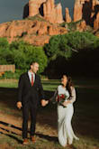 We eloped in Sedona, AZ and the dress was perfect. It fit just right, it wasn't to heavy or thick. I thought the dress was great quality for the price. I received a lot of compliments and people were surprised when I told them the price. Great purchase for a less formal wedding. - Shelby C.