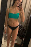 My body is 'athletic/curvy' and have been unable to find flattering bathing suits but I love this one! The only thing I would change is the top is a little thin (no pads) therefore nipples show but I'm still keeping it. It's super cute! - Natalie J.